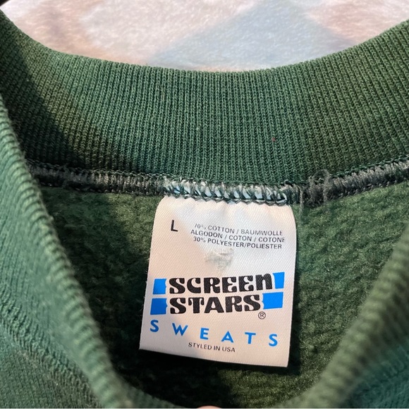 Vintage London England Green Elms Sweatershirt Vintage Men’s Large - Picture 6 of 8